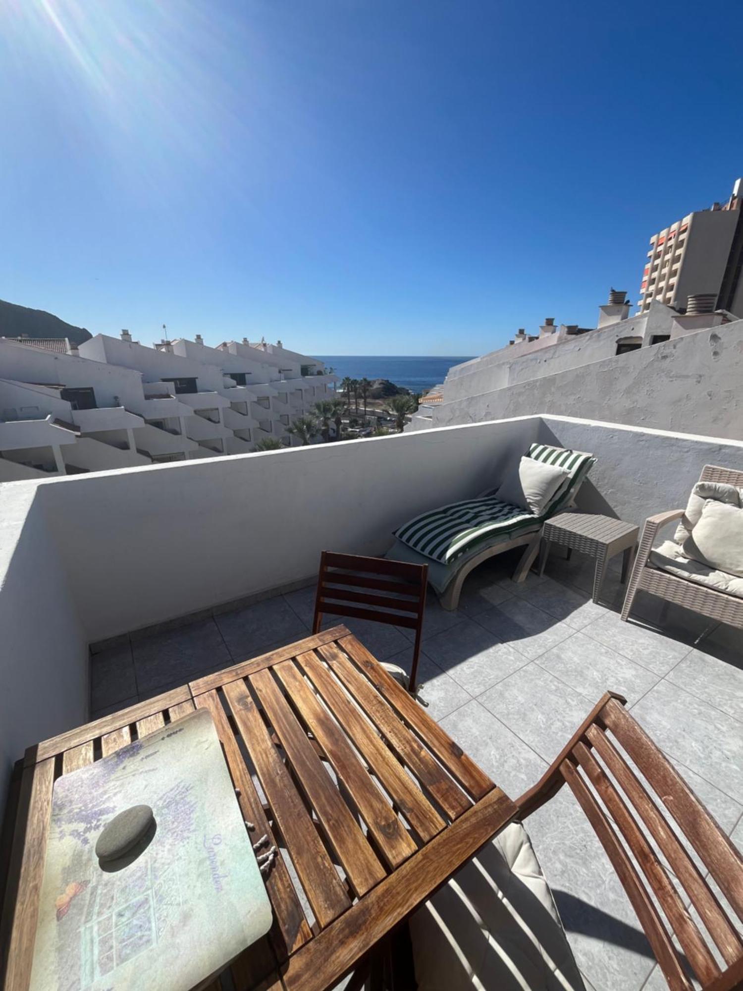 Апартаменты Sea View Penthouse With Large Terrace Лос Кристианос Экстерьер фото